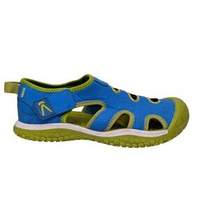Keen Stingray Sandals Unisex Kids Blue Green Closed Toe Water Shoes Size 13